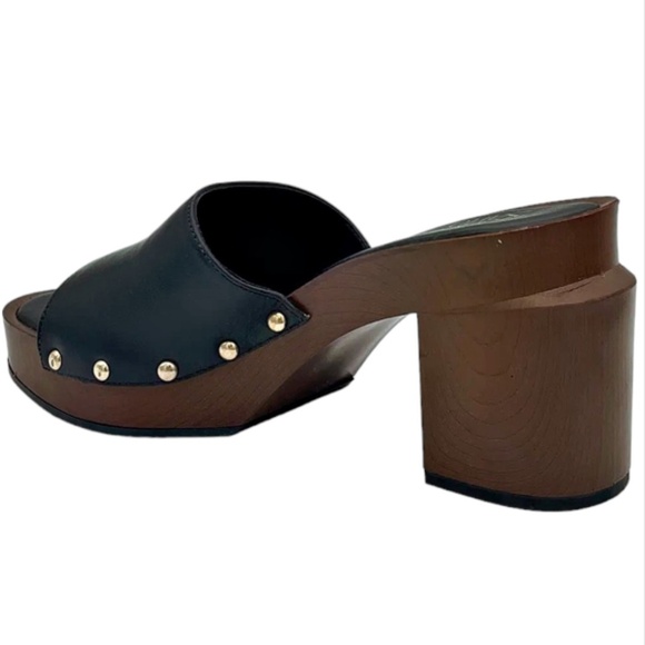 Women's Franco Sarto Capri Clog Heeled Dress Sandals - Picture 2 of 3